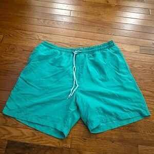 Club Room Aqua Swim Trunks